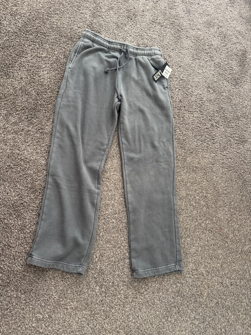 Men's Relaxed Gray Fleece Jogger Pants